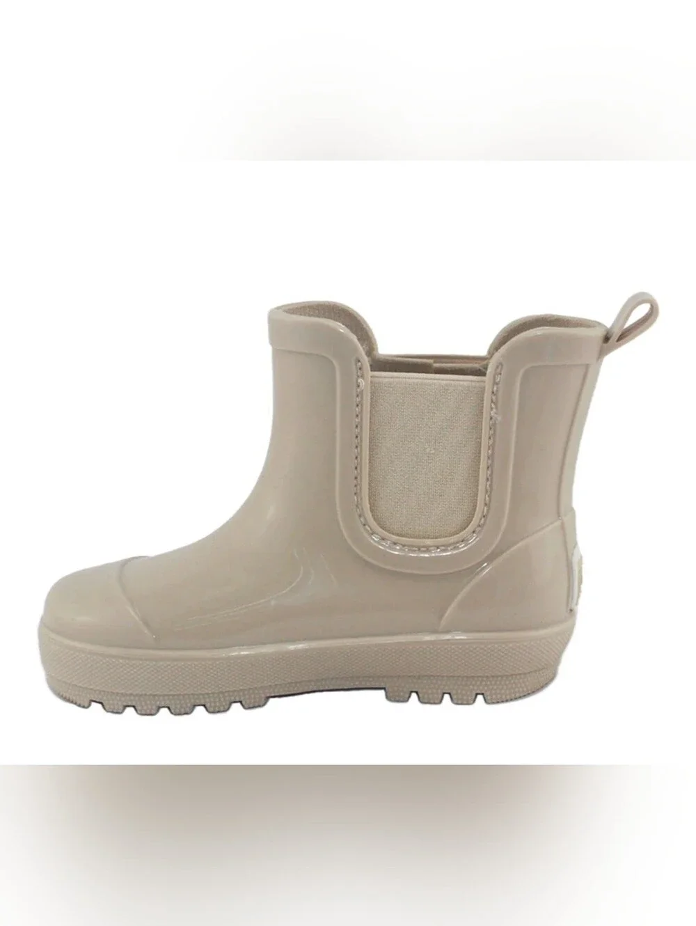 Size 13 BEARPAW TODDLER AND  Kids Neutral Beige Rain Boot Chelsea - Unbranded